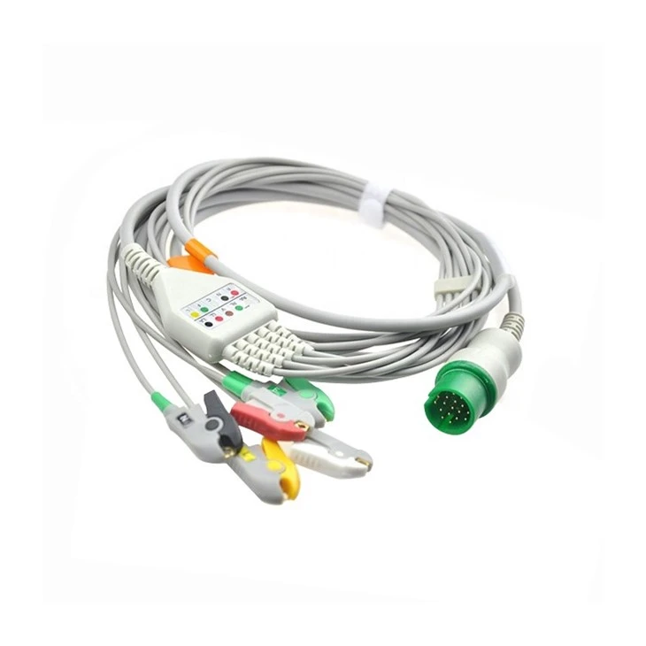 Spacelabs Compatible 17-Pin 5-Lead Reusable ECG Lead Wire suppliers