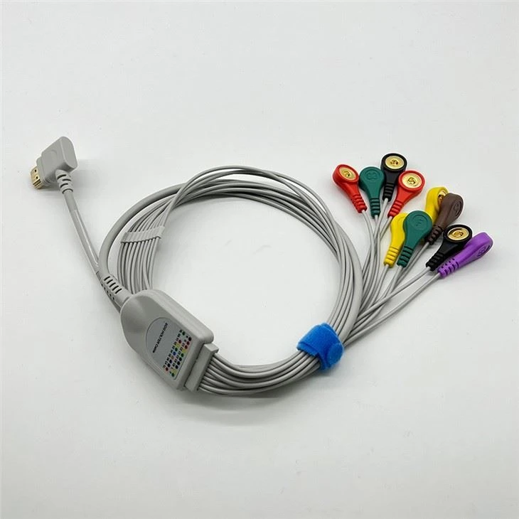 Original Rencare 10 Lead Ecg Holter Cable Grey TPU Material